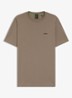 T-shirt van stretchkatoen met logodetail - Light/Pastel Green-336 / Groen