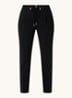 Tariyanah mid waist slim fit pantalon met stretch - Zwart