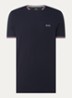 Taul T-shirt met logo en stretch - Donkerblauw