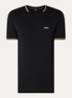 Taul T-shirt met logo en stretch - Diepzwart