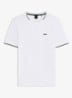 Taul T-shirt met logo en stretch - Wit