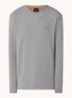 Tempesto longsleeve met structuur en logo - Grijs