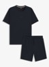 Tweedelige pyjama van katoen - Dark Blue-406 / Blauw