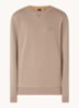 Westart sweater met logo - Donkerbruin