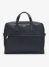 Zair businesstas van leer met 15 inch laptopvak - Zwart