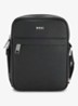 Zair crossbodytas van leer - Zwart