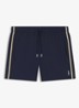 Zwemshort met kenmerkende streep en logo - Blauw