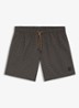 Zwemshort met microprint en logopatch - Black-004 / Zwart