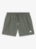 Zwemshort met microprint en logopatch - Open Green-351 / Groen