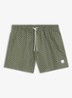 Zwemshort met microprint en logopatch - Dark Beige-254 / Beige