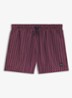 Zwemshort met microprint en logopatch - Medium Red-614 / Rood