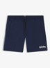 Zwemshorts met steekzakken en logo - Navy-413 / Blauw