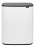 Bo Touch Bin  duo prullenbak met deksel  2 x 30 liter - Wit