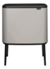 Bo Touch Bin prullenbak 11 + 23 liter - Middengrijs