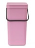 Sort & Go prullenbak 16 liter - Donkerroze