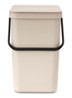 Sort & Go prullenbak 25 liter - Beige