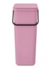 Sort & Go prullenbak 40 liter - Donkerroze