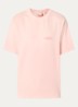 Distressed F Off I'm Gardening T-shirt met logo- en backprint - Abrikoos