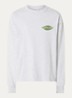 Distressed Leaf T-shirt met logoprint - Grijsmele