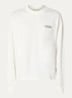 F*ck off sweater met logo- en backprint - Gebroken wit