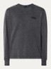 F*ck off sweater met logo- en backprint - Antraciet