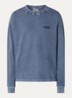 F*ck off sweater met logo- en backprint - Indigo