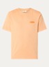 F*ck Off T-shirt met logo- en backprint - Oranje