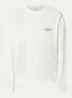 Longsleeve met logo- en backprint - Gebroken wit