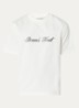 Script T-shirt met logo - Wit