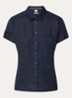 Blouse met borstzak - Donkerblauw