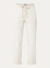 Carrie high waist straight fit broek met steekzakken - Creme