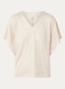 Cassie T-shirt met lurex - Creme