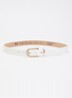Dob riem van leer - Wit