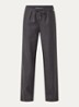 Farina loose fit pantalon van linnen met steekzakken - Zwart
