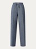 Farina loose fit pantalon van linnen met steekzakken - Indigo