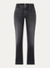 Maine high waist flared jeans met steekzakken - Zwart