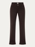 Maine high waist loose fit jeans met gekleurde wassing - Donkerbruin