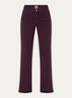 Maine high waist loose fit jeans met gekleurde wassing - Aubergine