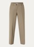 Maine high waist slim fit pantalon met steekzakken - Beige
