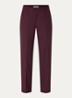 Maine high waist slim fit pantalon met steekzakken - Bordeauxrood