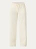 Maine mid waist straight fit broek van corduroy - Gebroken wit