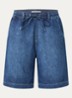 Maine mid waist wide fit korte broek met steekzakken - Indigo