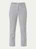 Mara mid waist cropped slim fit broek met streepprint en steekzakken - Donkerblauw
