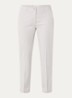 Maron mid waist cropped tapered fit chino met steekzakken - Lichtgrijs