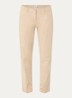 Maron mid waist cropped tapered fit chino met steekzakken - Camel