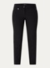Maron mid waist slim fit chino met stretch - Zwart