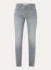 Mary high waist skinny fit jeans met steekzakken - Grijs