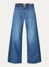 Morgan high waist wide leg jeans met steekzakken - Indigo