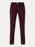 Shakira high waist slim fit pantalon - Bordeauxrood