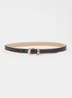 Style riem van leer  - Donkerbruin
